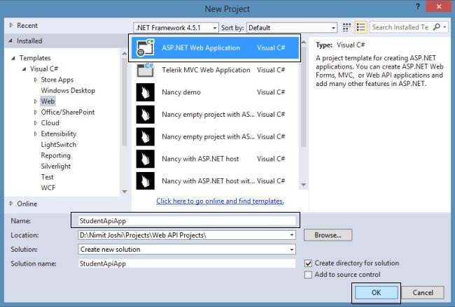 Creating Web Application